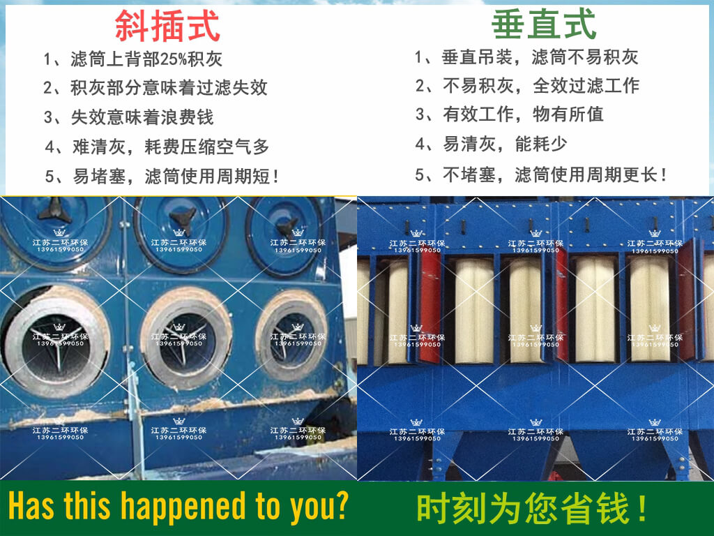 濾筒除塵器對(duì)比